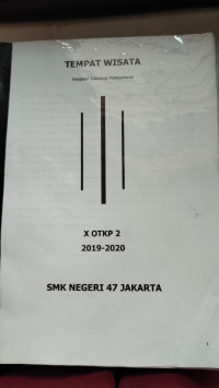 Literasi Tempat Wisata